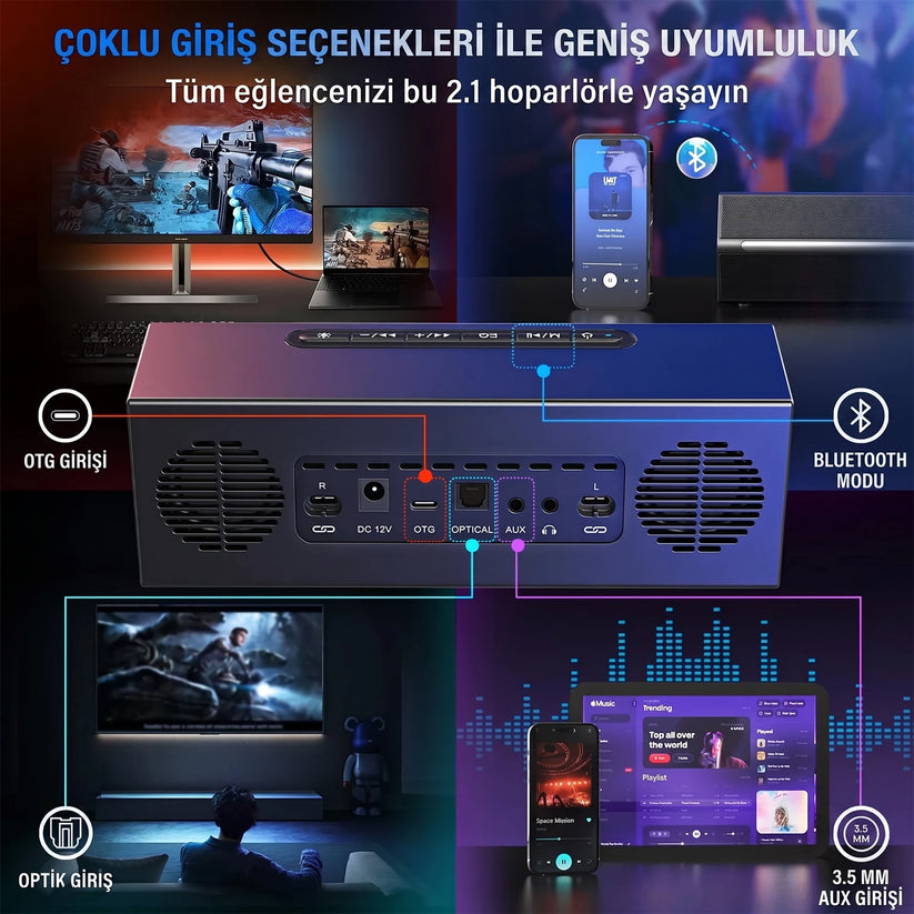 Fifine A22 Çoklu Giriş Seçenekleri ve Uyumluluk