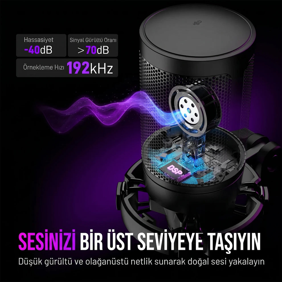Fifine A6T Yüksek Kaliteli Condenser Mikrofon