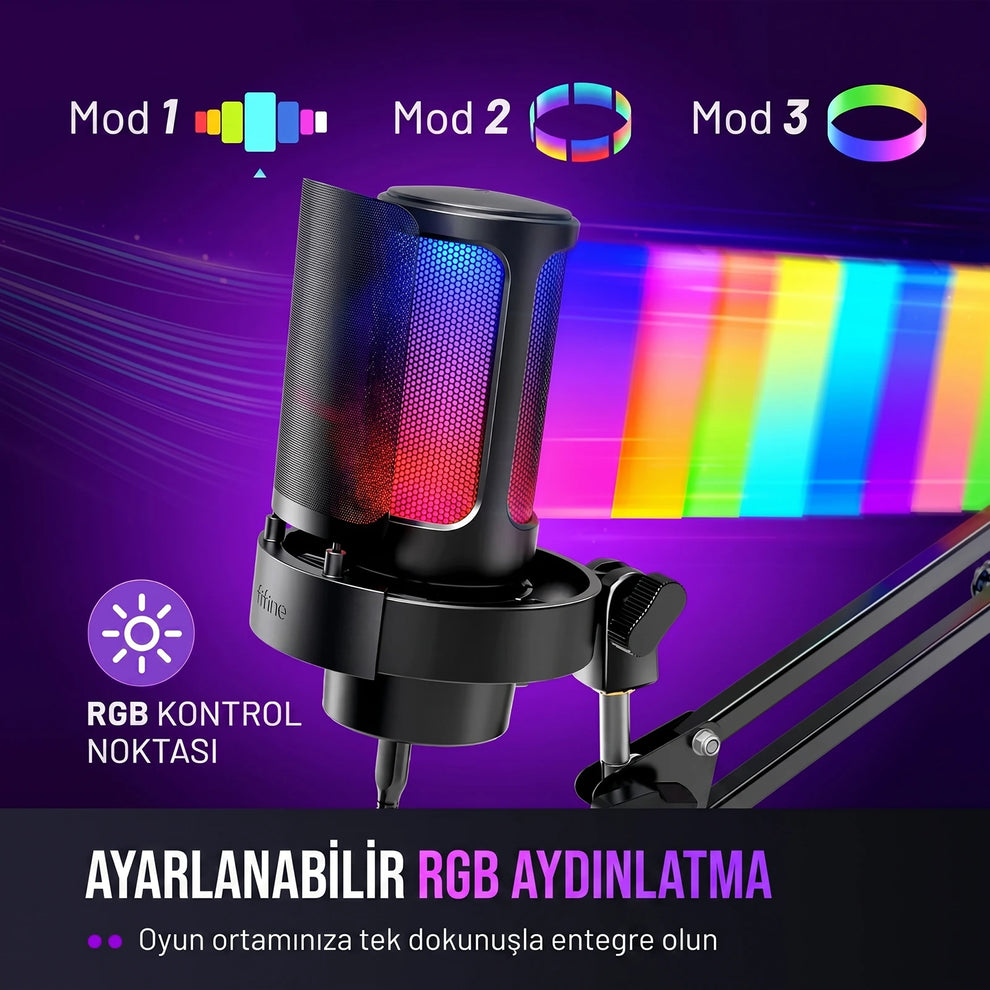 Fifine Ampligame A8T Yayıncı Mikrofonu Seti