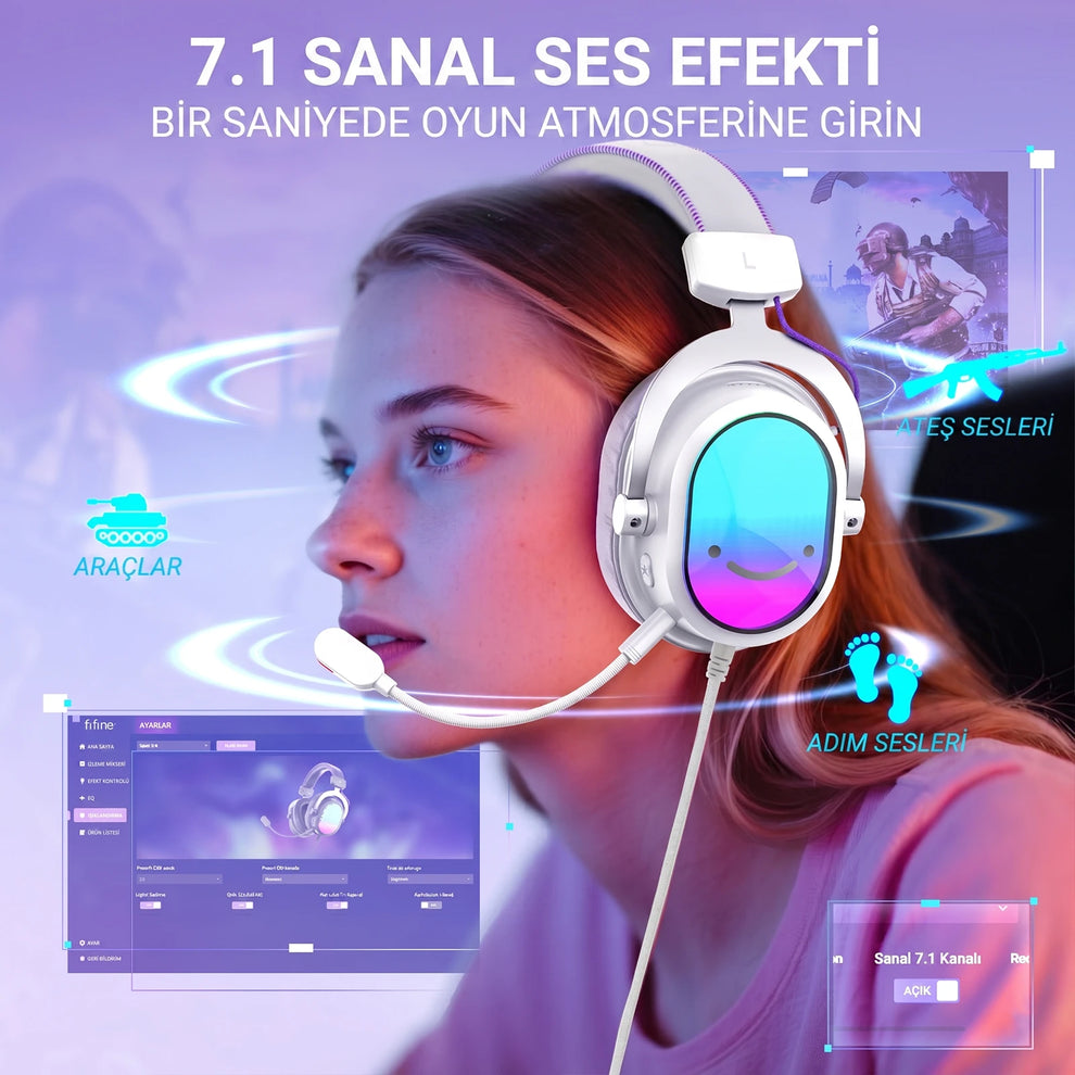 Fifine H16 7.1 Sanal Surround Ses