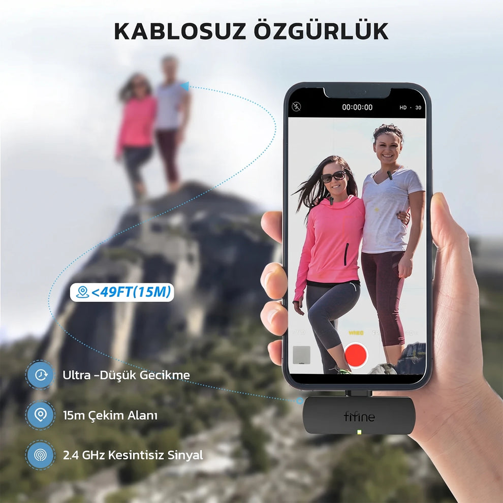 Fifine M8 15 Metre Çekim Alanı